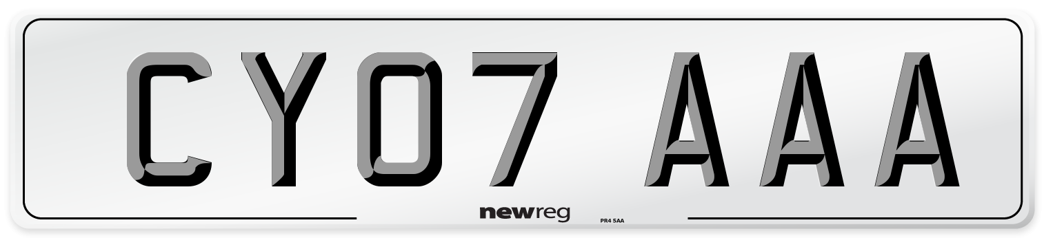 CY07 AAA Number Plate from New Reg